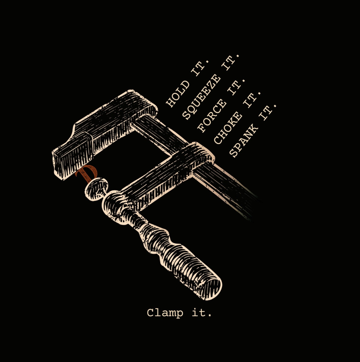 Clamp It |  heavyweight t-shirt